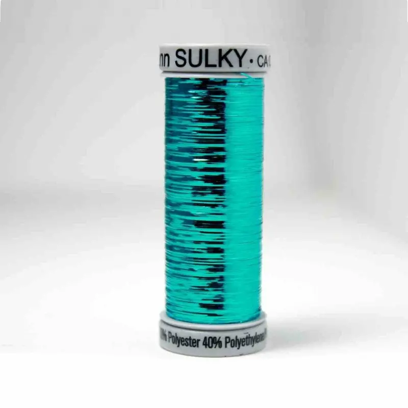 Gutermann Sliver Metallic Embroidery Thread 8017 Peacock 1