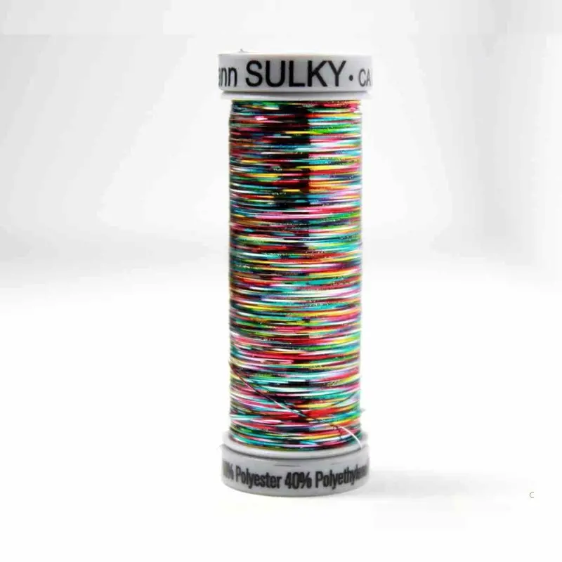 Gutermann Sliver Metallic Embroidery Thread 8020 Multi Vibrant 1