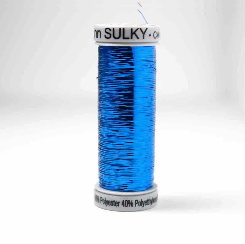 Gutermann Sliver Metallic Embroidery Thread 8052 Royal Blue 1