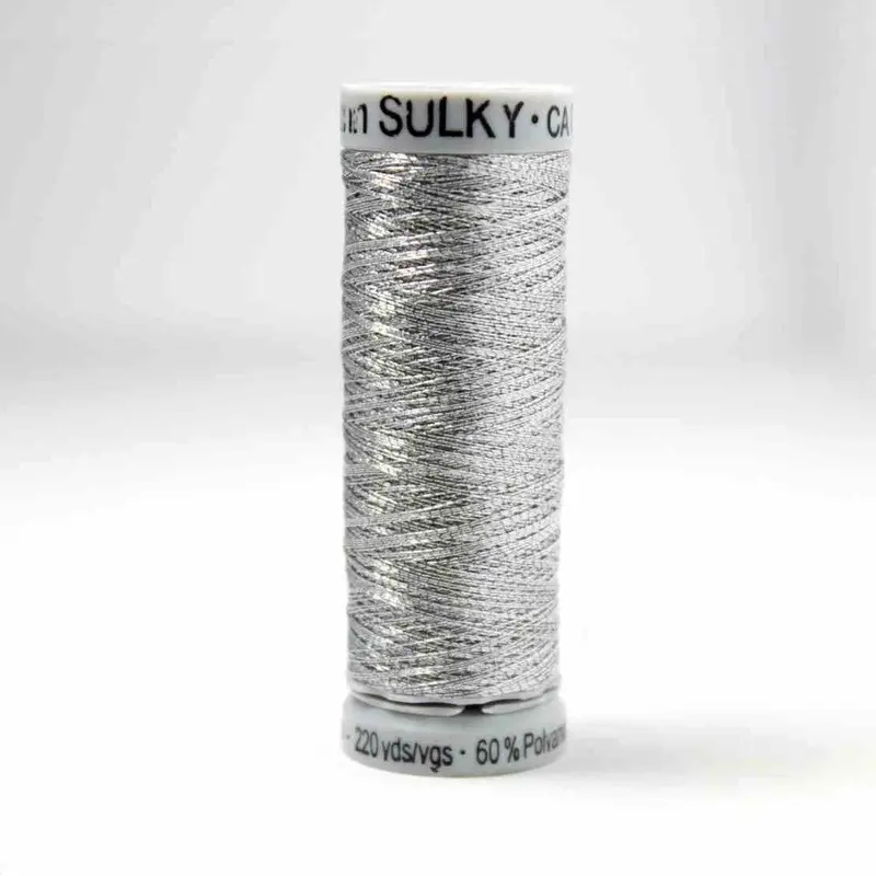 Gutermann Smooth Metallic Embroidery Thread 7009 Pewter 1