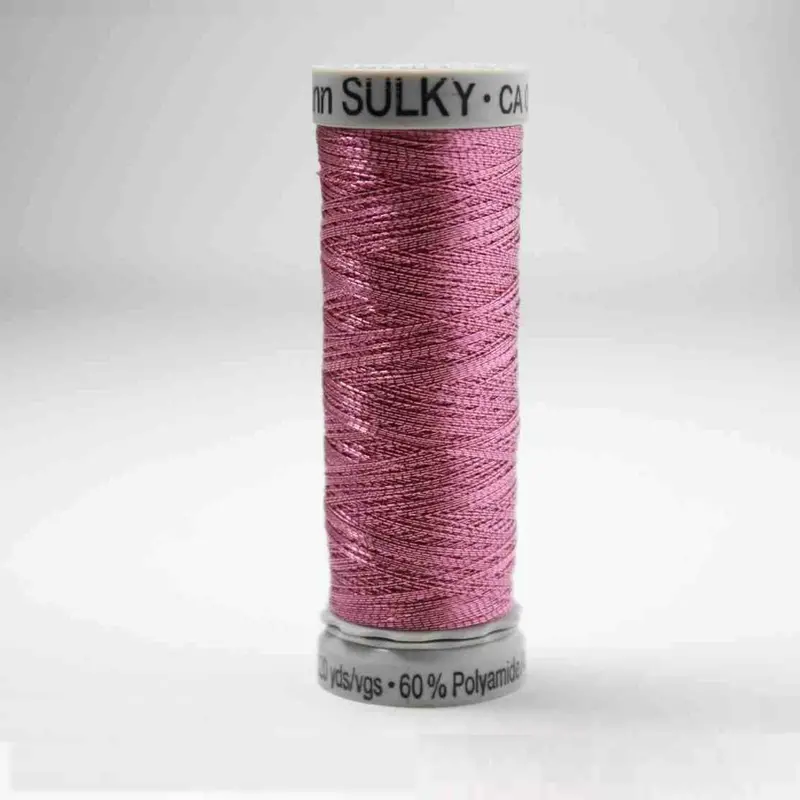 Gutermann Smooth Metallic Embroidery Thread 7012 Lavender 1