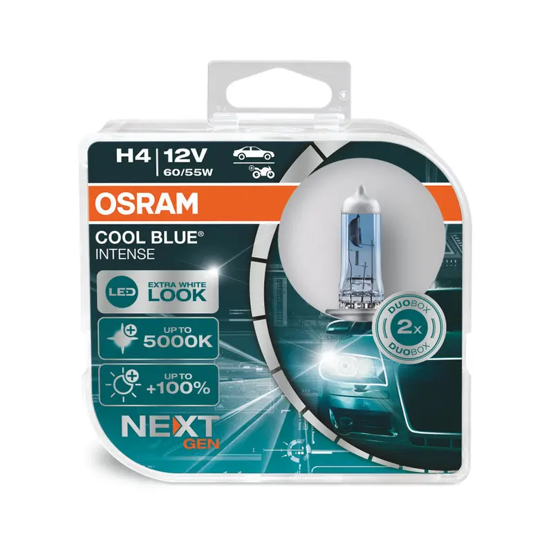 Halogen Bulbs H4 Cool Blue Intense (Next Gen) 1
