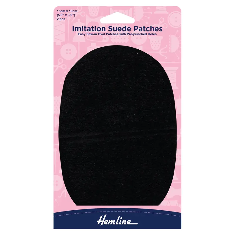 Hemline Imitation Suede Patches 1