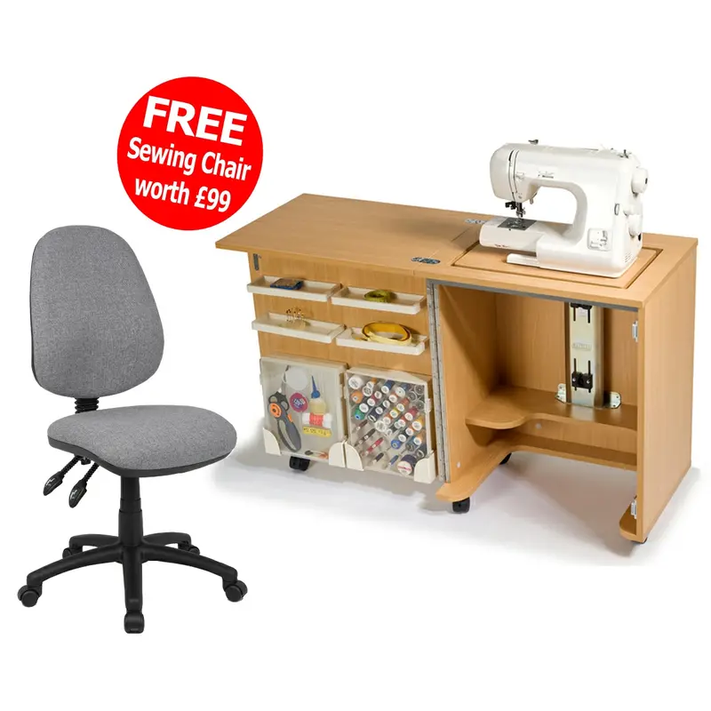 Horn Cub Plus Sewing Machine Cabinet - Free Chair! 1