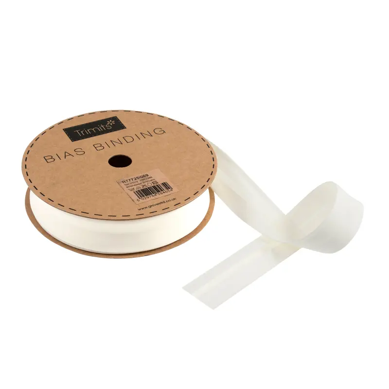 Ivory Bias Binding | 25Mm Width 1