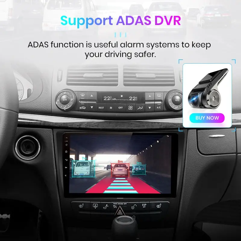 Junsun V1 Android 10.0 Carplay Car Radio Multimedia Video Player Auto Stereo Gps For Mercedes Benz W211 2002-2010 2 Din Dvd 3