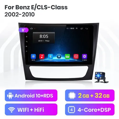 Junsun V1 Android 10.0 Carplay Car Radio Multimedia Video Player Auto Stereo Gps For Mercedes Benz W211 2002-2010 2 Din Dvd 3