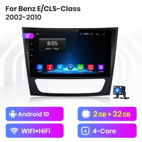 Junsun V1 Android 10.0 Carplay Car Radio Multimedia Video Player Auto Stereo Gps For Mercedes Benz W211 2002-2010 2 Din Dvd 6