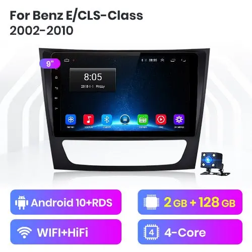 Junsun V1 Android 10.0 Carplay Car Radio Multimedia Video Player Auto Stereo Gps For Mercedes Benz W211 2002-2010 2 Din Dvd 8