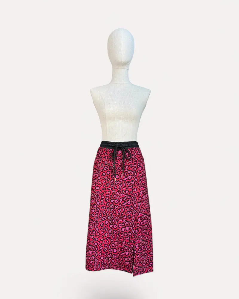 Jupe Léopard Rouge Twinset , S 1