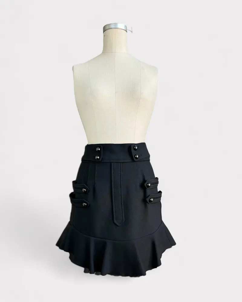 Jupe Noire À Boutons Isabel Marant 1