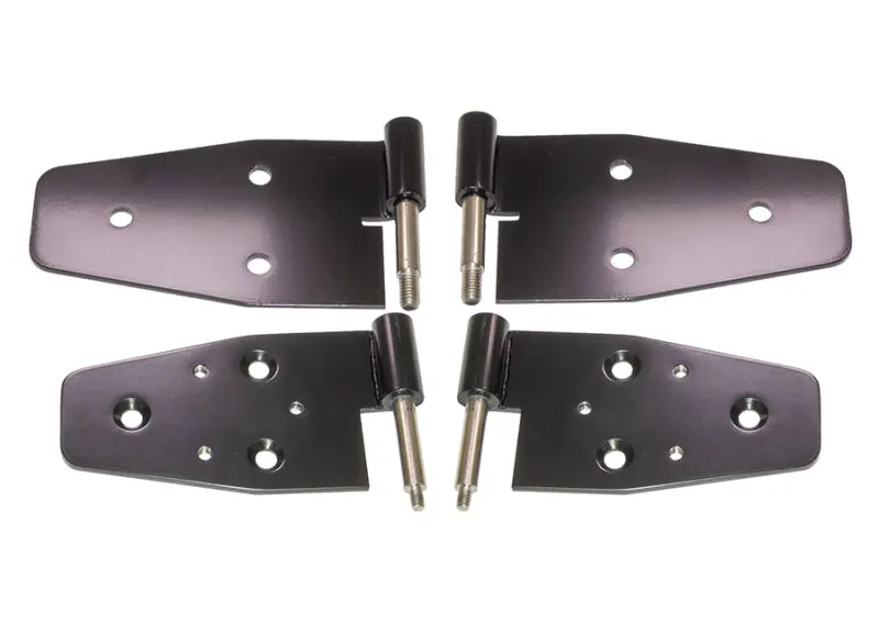 Kentrol 03-06 Jeep Wrangler Tj Door Hinge Set Of 4 Pieces Black 1