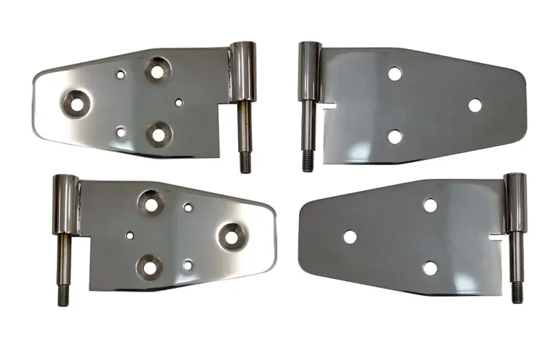 Kentrol 03-06 Jeep Wrangler Tj Door Hinge Set Of 4 Pieces Polished 1