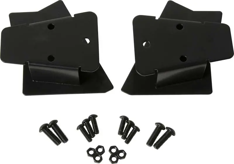 Kentrol 03-06 Jeep Wrangler Tj Mirror Relocation Bracket Pair - Powdercoat Black 1