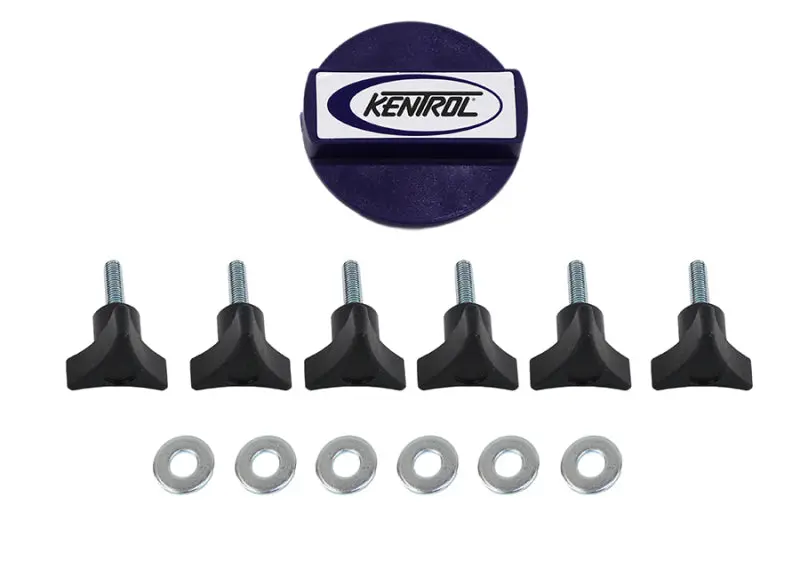 Kentrol 03-17 Jeep Wrangler Tj/Jk Hardtop Screws - Textured Black 1