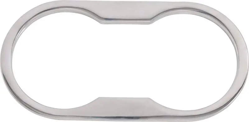 Kentrol 07-10 Wrangler Jk Jeep Cup Holder Bezel - Polished Silver 1