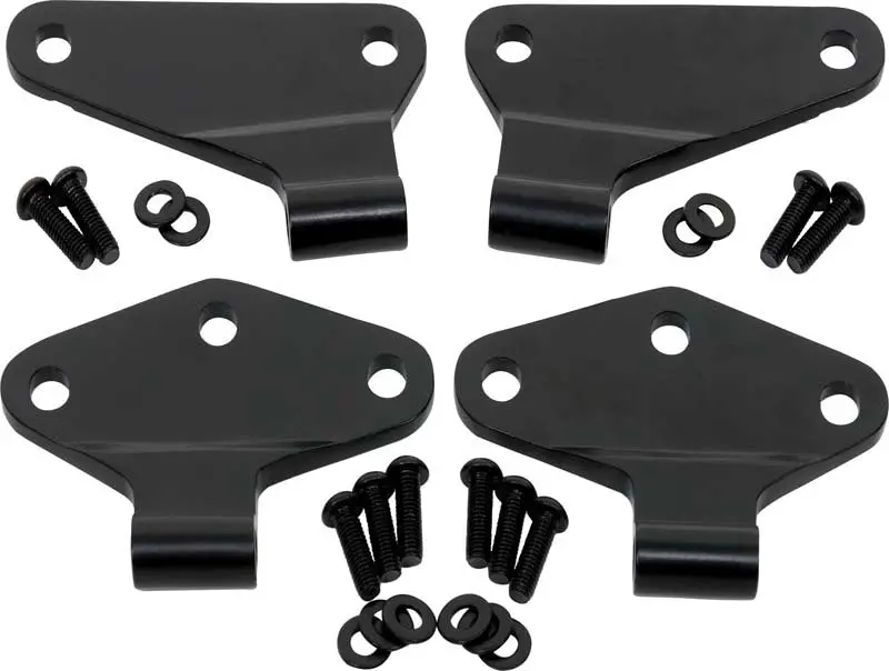Kentrol 07-18 Jeep Wrangler Jk Body Door Hinge Set 4 Pieces 2 Door - Powdercoat Black 1