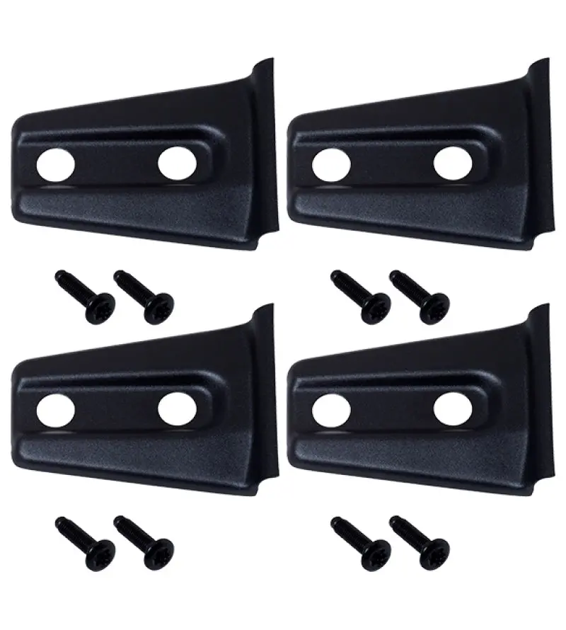 Kentrol 07-18 Jeep Wrangler Jk Door Hinge Overlays 4 Pieces 2 Door - Textured Black 1