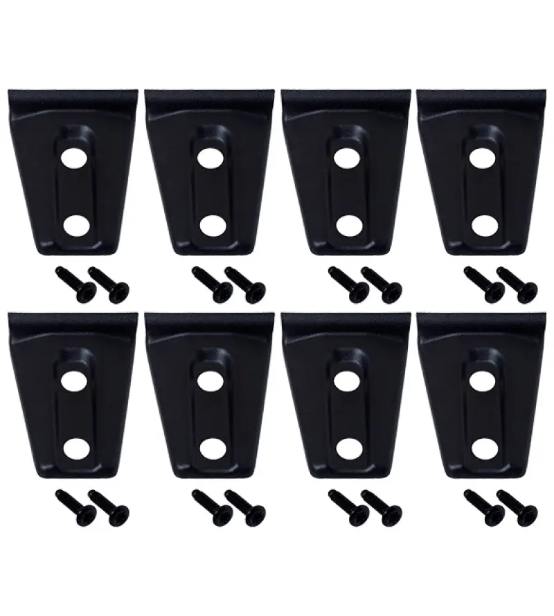 Kentrol 07-18 Jeep Wrangler Jk Door Hinge Overlays 8 Pieces 4 Door - Textured Black 1