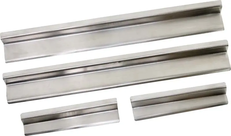 Kentrol 07-18 Jeep Wrangler Jk Entry Guards 4 Pieces 4 Door - Polished Silver 1