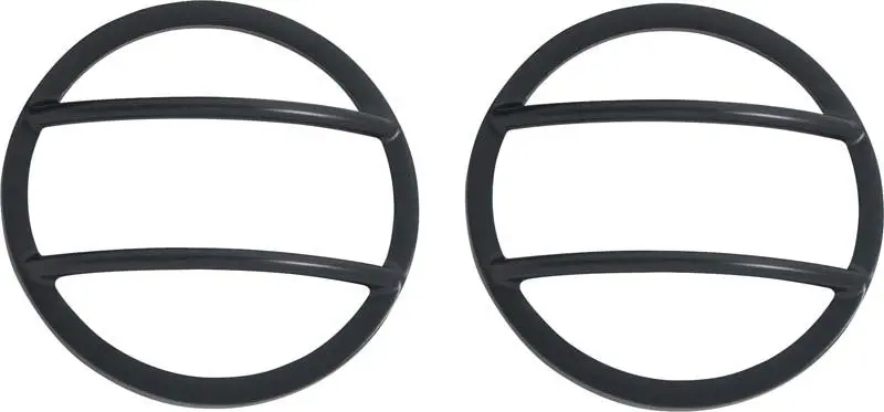 Kentrol 07-18 Jeep Wrangler Jk Front Marker Covers Pair - Powdercoat Black 1