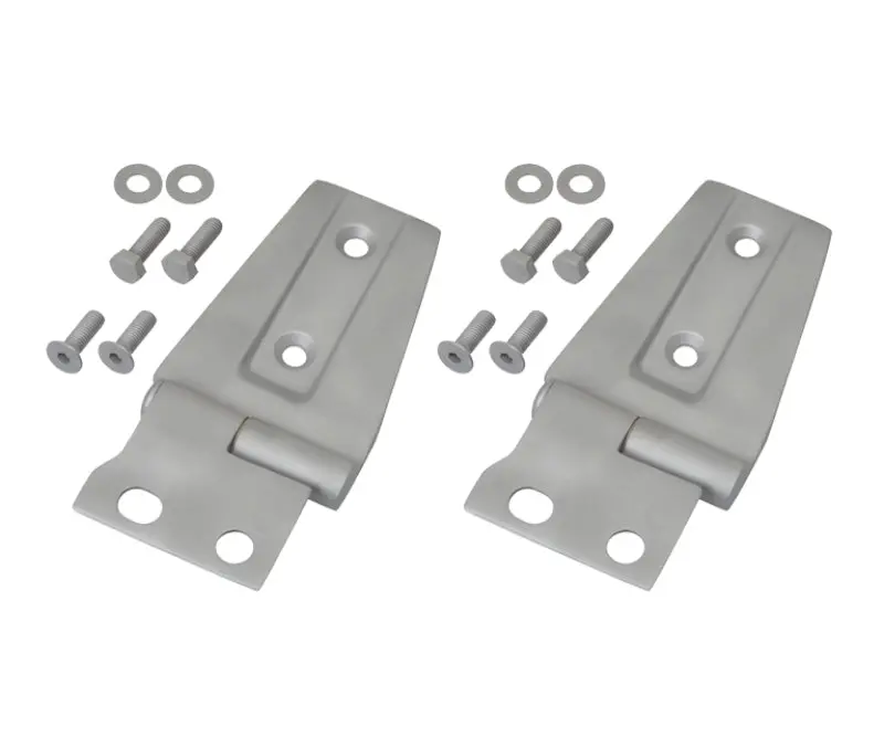 Kentrol 07-18 Jeep Wrangler Jk Hood Hinge Pair Bare Grey 1