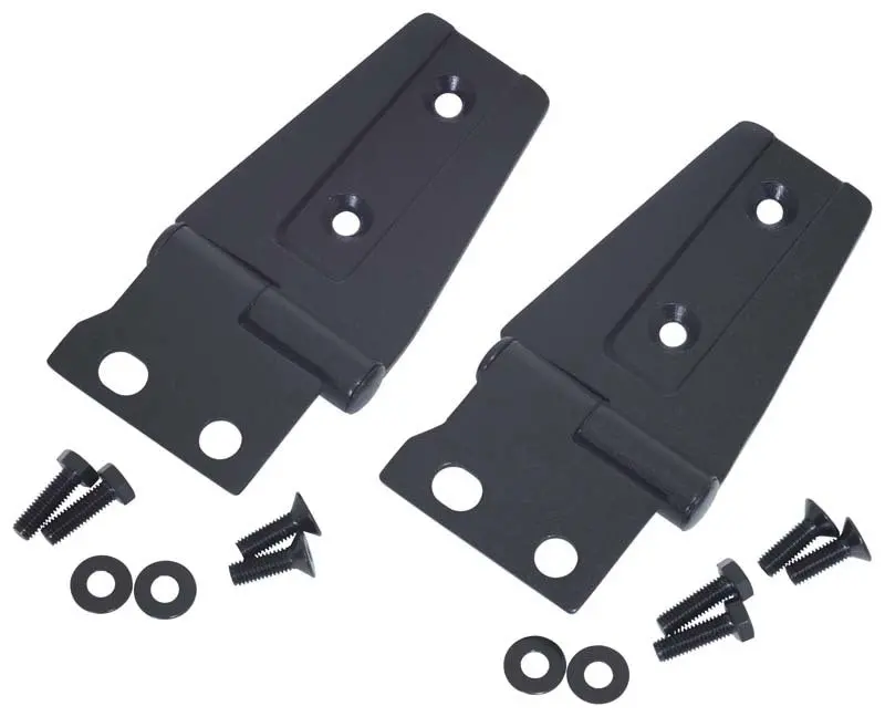 Kentrol 07-18 Jeep Wrangler Jk Hood Hinge Pair - Textured Black 1