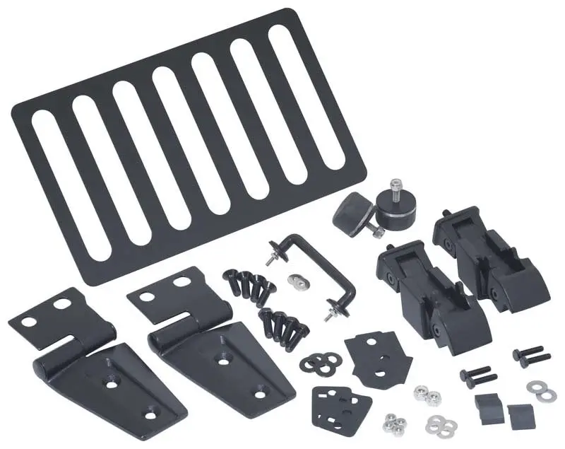 Kentrol 07-18 Jeep Wrangler Jk Hood Kit - Textured Black 1