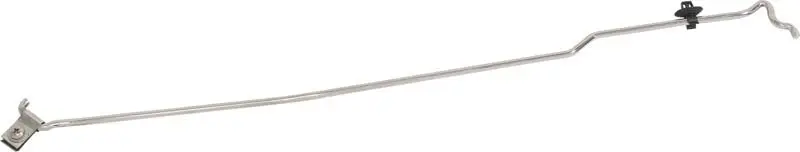 Kentrol 07-18 Jeep Wrangler Jk Hood Prop Rod - Polished Silver 1