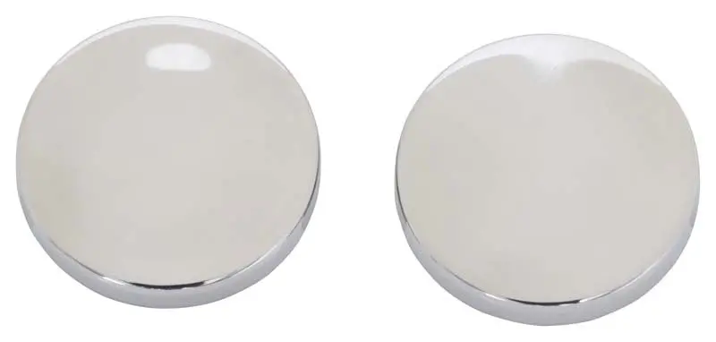 Kentrol 07-18 Jeep Wrangler Jk Liftgate Button Covers Pair - Polished Silver 1