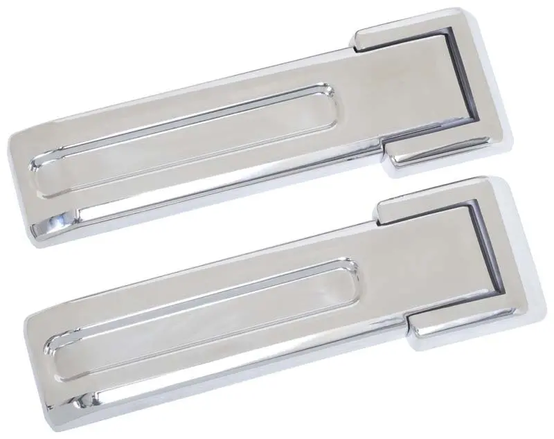 Kentrol 07-18 Jeep Wrangler Jk Tailgate Hinge Overlays 4 Pieces - Polished Silver 1