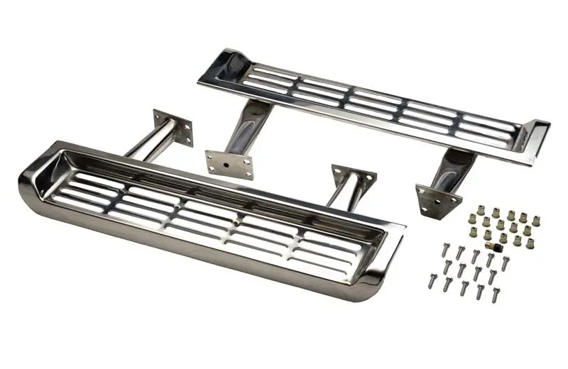 Kentrol 2000 Jeep Wrangler Tj Side Steps Pair 97 - - Polished Silver 1