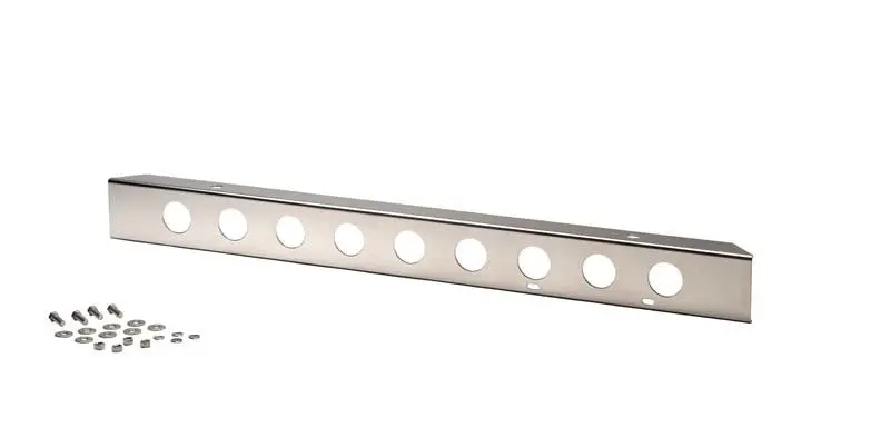 Kentrol 45-86 Jeep Cj 42 Inch Front Bumper With Holes - Polished Silver 1