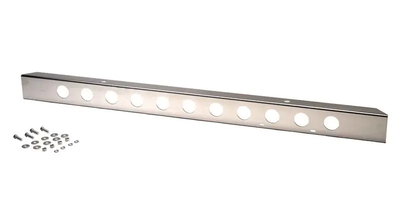 Kentrol 45-86 Jeep Cj 54 Inch Front Bumper With Holes - Polished Silver 1