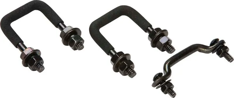 Kentrol 55-86 Jeep Windshield Tie Down Kit Cj - Powdercoat Black 1