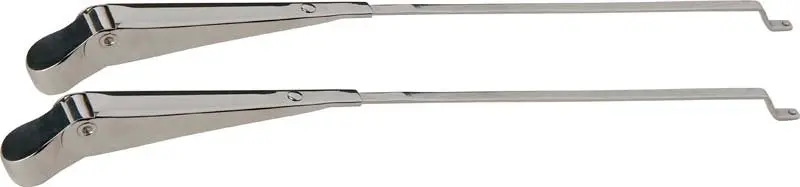 Kentrol 68-86 Jeep Windshield Wiper Arms Pair Cj - Polished Silver 1