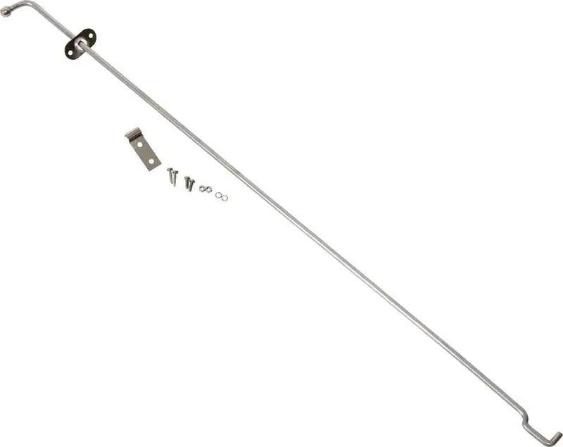 Kentrol 72-86 Jeep Cj Hood Prop Rod - Polished Silver 1