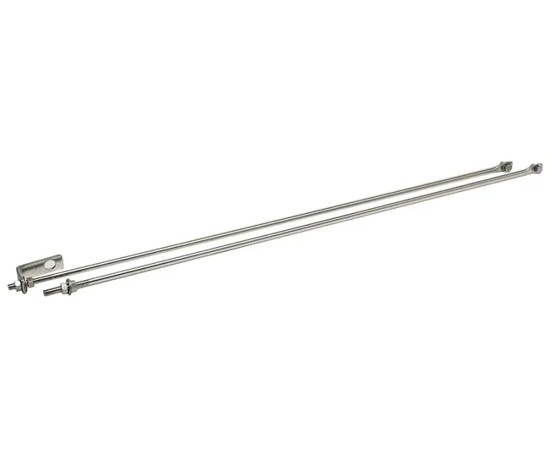 Kentrol 72-86 Jeep Cj Strut Rod Kit - Polished Silver 1