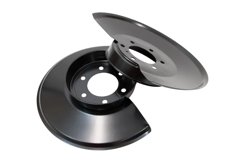 Kentrol 76-78 Jeep Cj Disc Brake Dust Cover Jeepblack Powdercoat Stainless 1