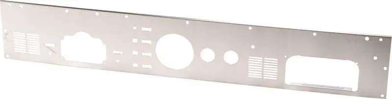 Kentrol 76-86 Jeep Cj Dash Panel Without Radio Opening Brushed Silver 1
