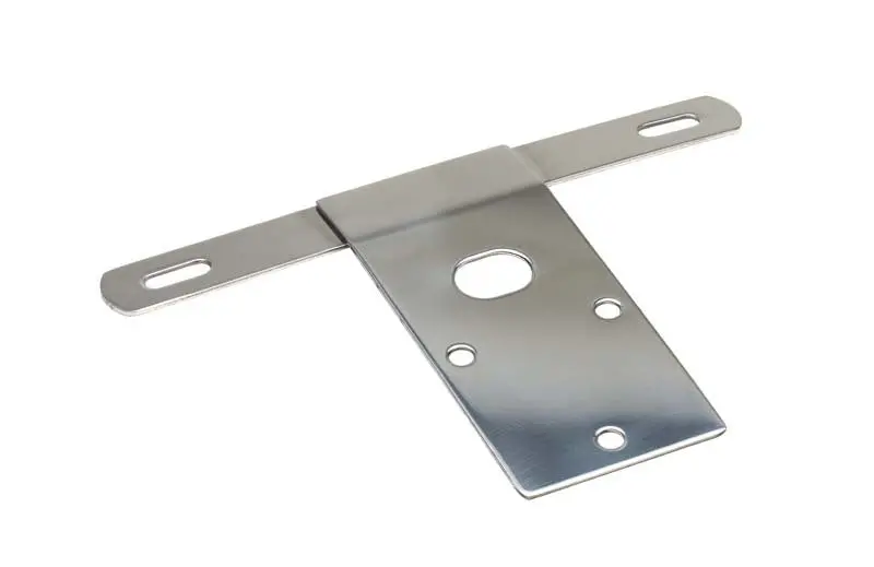 Kentrol 76-86 Jeep Cj License Plate Bracket - Polished Silver 1