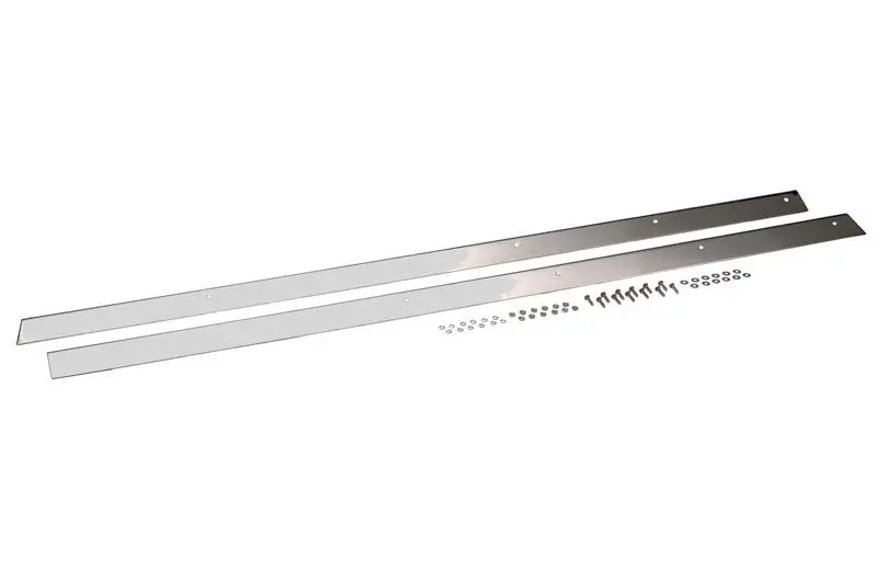 Kentrol 76-86 Jeep Cj7 Rocker Guards Pair - Polished Silver 1
