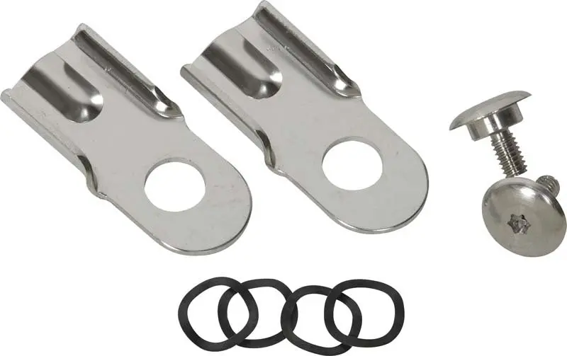 Kentrol 76-86 Jeep Cj8/Cj8 Tailgate Latch Pair Cj7/Cj8 - Polished Silver 1