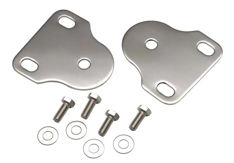 Kentrol 76-95 Jeep Cj/Wrangler Yj Interior Windshield Brackets Pair - Polished Silver 1