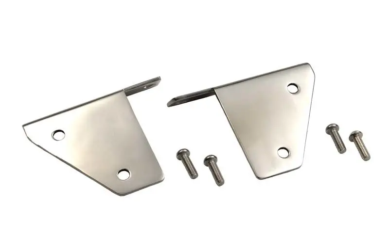 Kentrol 76-95 Jeep Cj/Wrangler Yj Spot Light Bracket Pair - Polished Silver 1