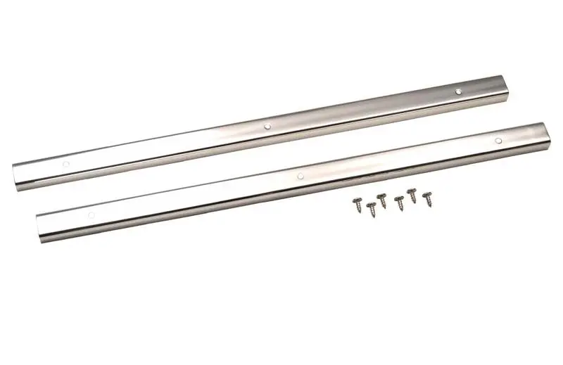 Kentrol 76-95 Jeep Cj7 Wrangler Yj Entry Guards Pair - Polished Silver 1