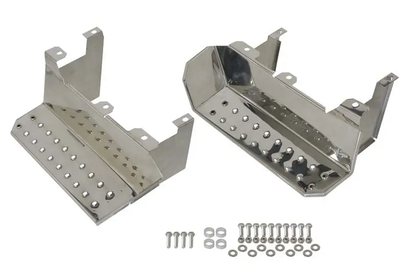 Kentrol 76-95 Jeep Cj7 Wrangler Yj Side Steps Pair - Polished Silver 1
