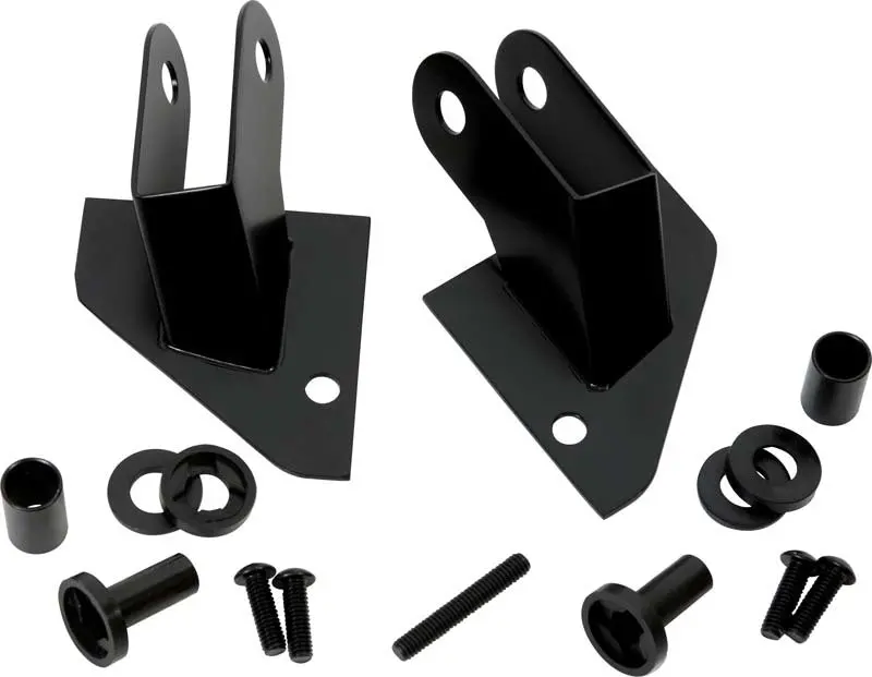 Kentrol 87-95 Jeep Wrangler Yj Mirror Relocation Bracket Pair - Powdercoat Black 1
