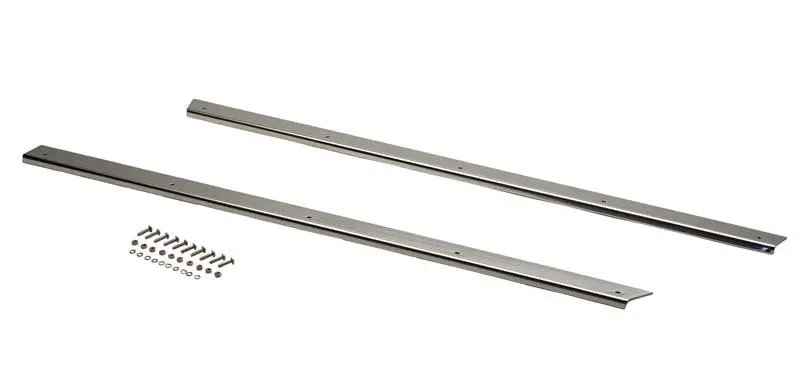 Kentrol 87-95 Jeep Wrangler Yj Rocker Guards Pair - Polished Silver 1