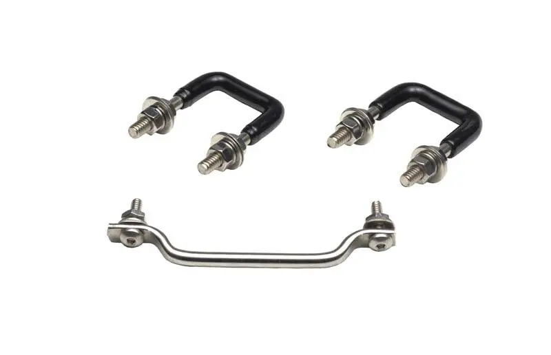 Kentrol 87-95 Jeep Wrangler Yj Windshield Tie Down Kit - Polished Silver 1